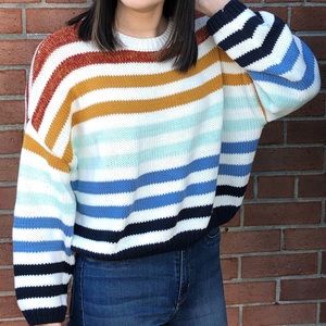 Lulus Rainbow Sweater